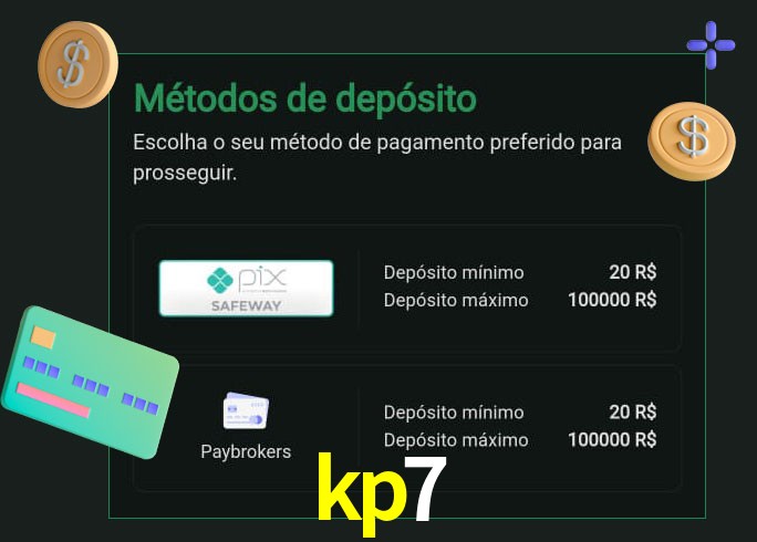O cassino kp7 oferece uma grande variedade de métodos de pagamento